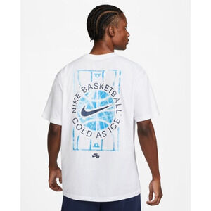 Men’s Nike Cold As Ice Short Sleeve T Shirt Size Large Loose Fit In White